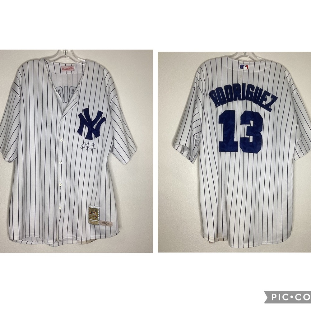 NY Yankee Mitchell & Ness Jersey Rodriguez #13 2005 As Is Sz 56